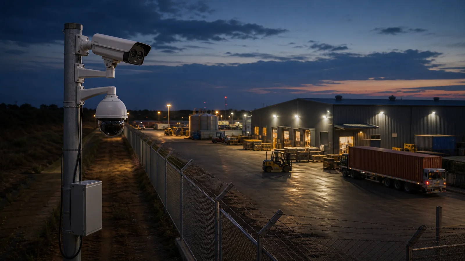 Thermal CCTV for industrial yards and factories