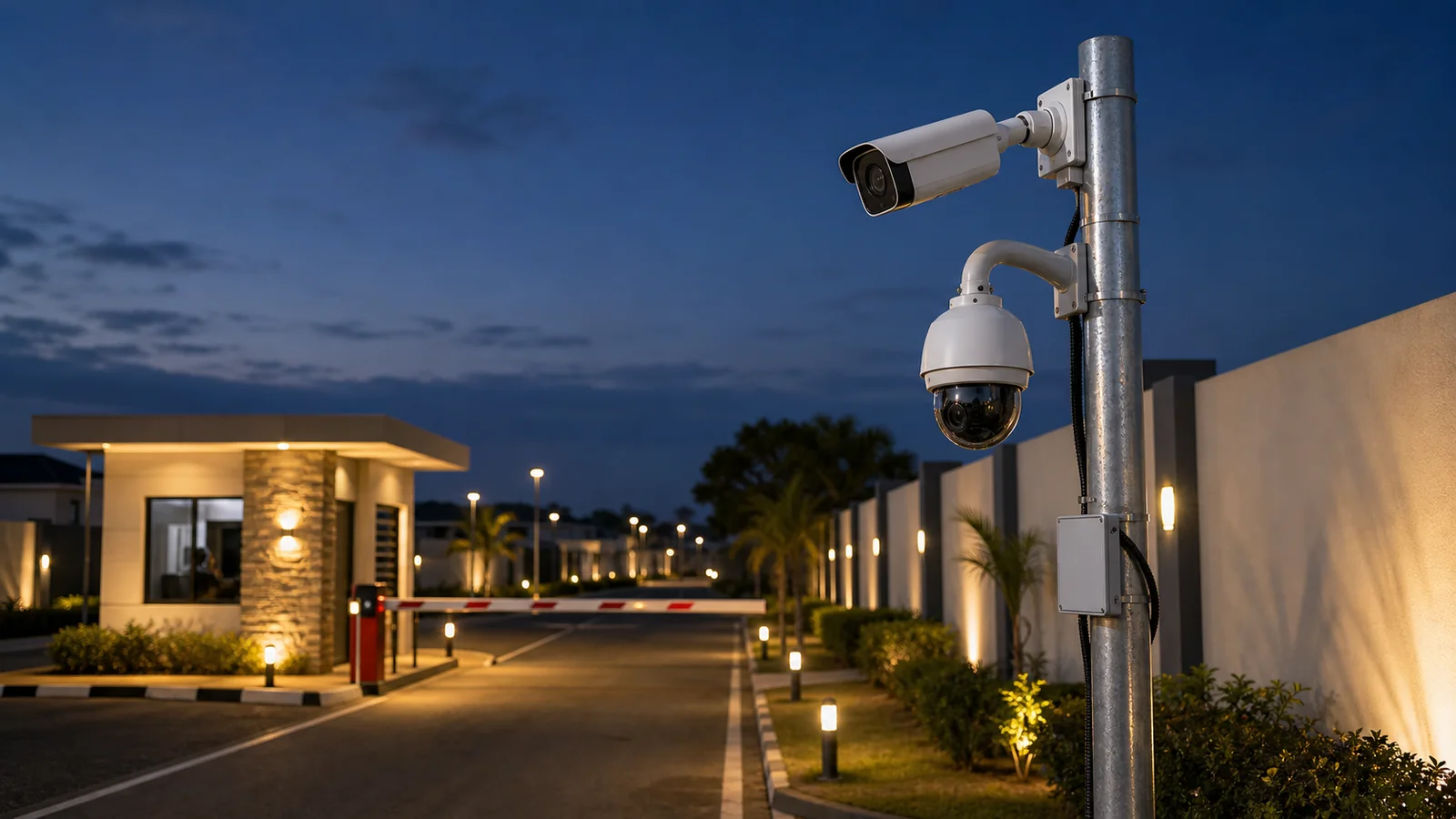 Thermal camera perimeter design for real estate developments