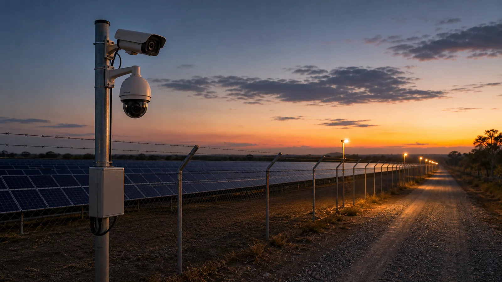 Thermal camera design for solar farms and solar plants
