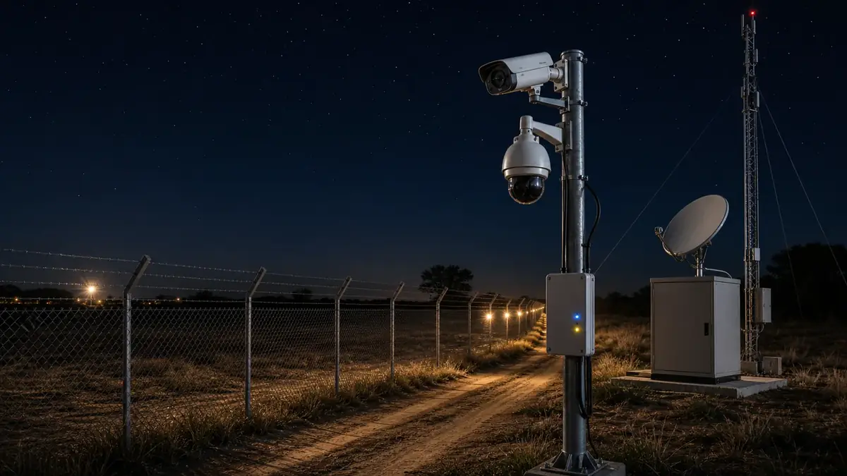 Thermal CCTV camera coverage for farms and industrial sites